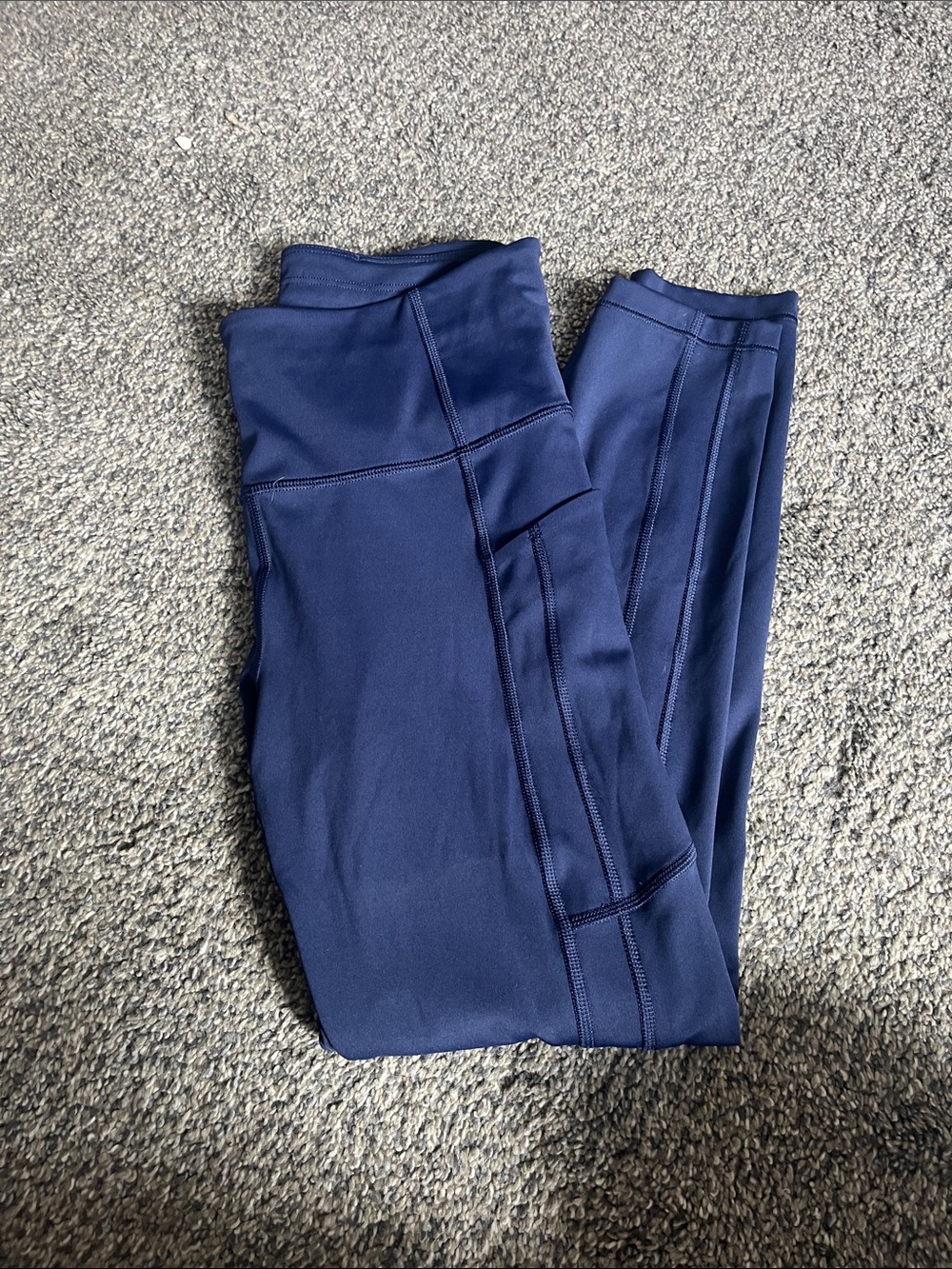 EUC Athleta Navy Blue High-Waist Leggings